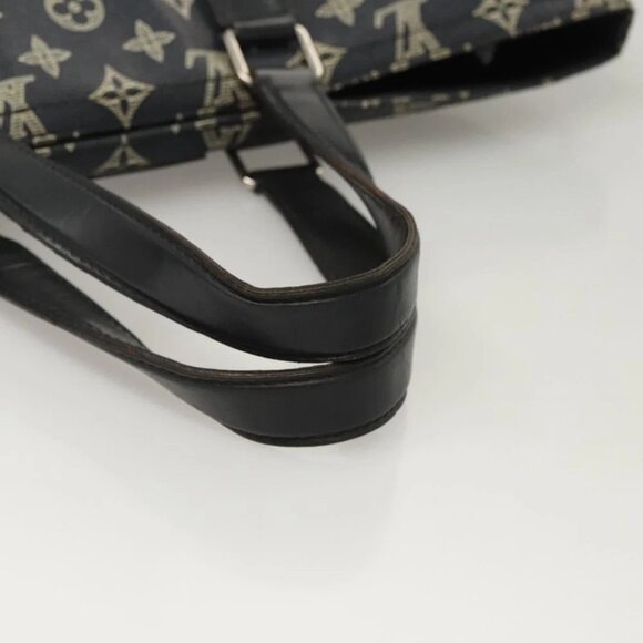 LOUIS VUITTON Monogram Savanna Tote Bag Black M54127 LV Auth BA2200 - Picture 10 of 14